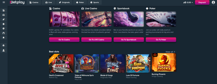 BetPlay fast payout online casino