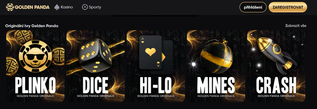 Golden Panda - nové casino online.