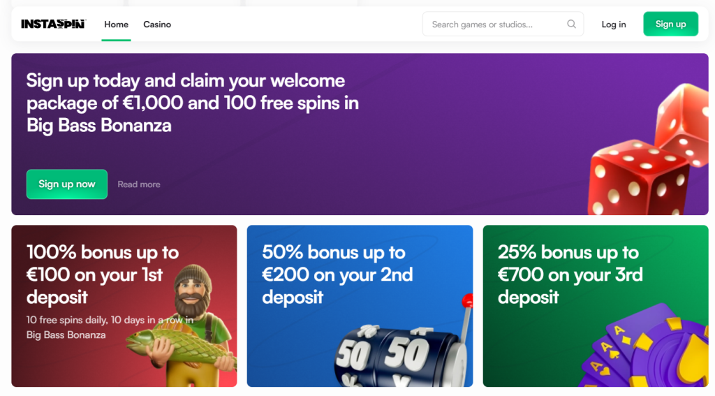 Instaspin - nové casino online.