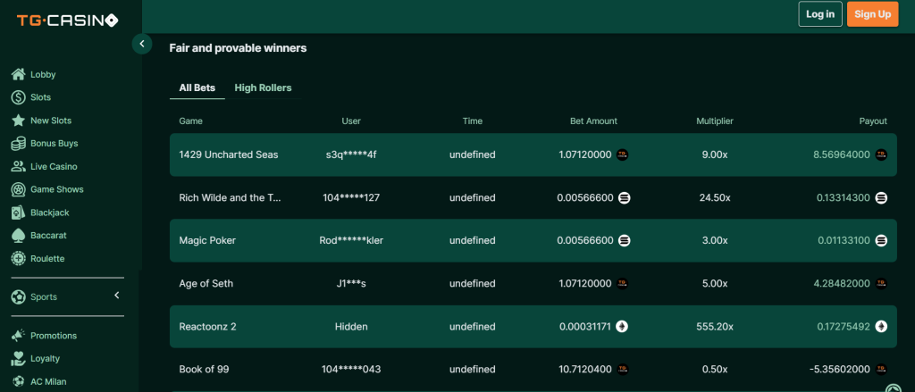 TG casino - nové casino online.
