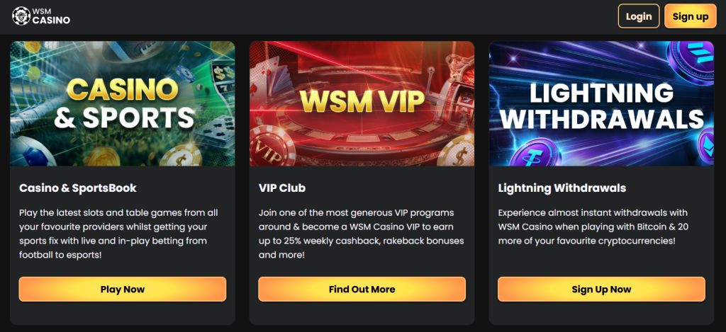 WSM Casino - nové casino online.