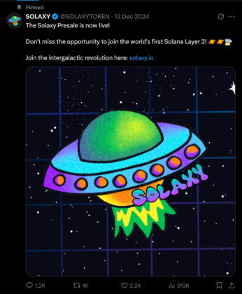 Solaxy presale launch X post