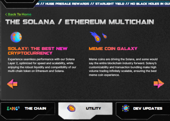 Solaxy’s official presale website