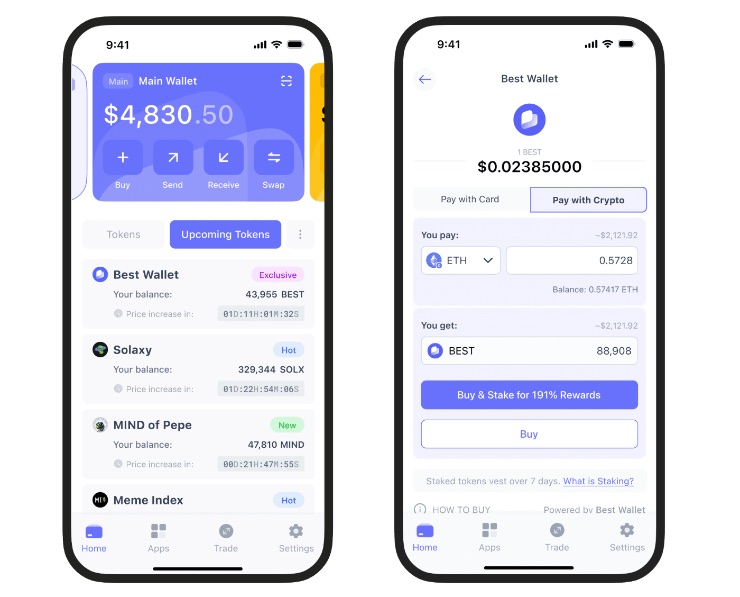 ako kúpiť kryptomeny Best Wallet návod