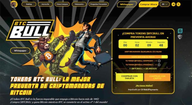 BTC BULL - la mejor memecoin de Bitcoin