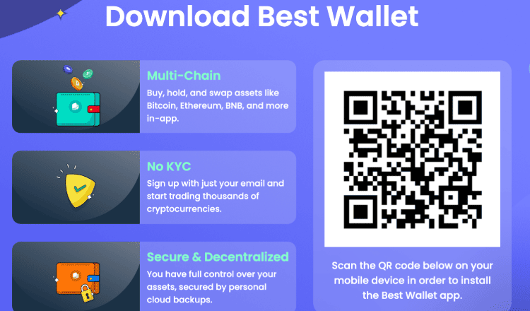 1. Atsisiųskite Best Wallet programėlę