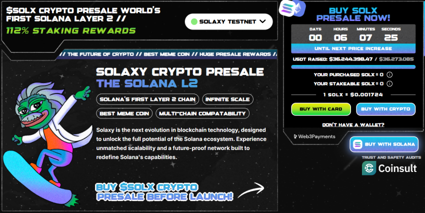Solaxy $SOLX presale 2025