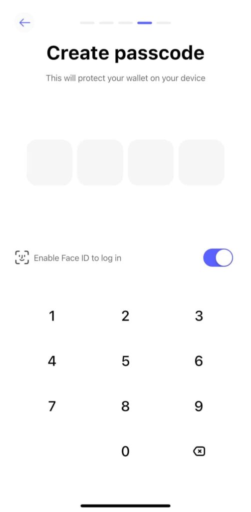 Korak 2: Nastavitev Varnostnih Funkcij v Best Wallet
