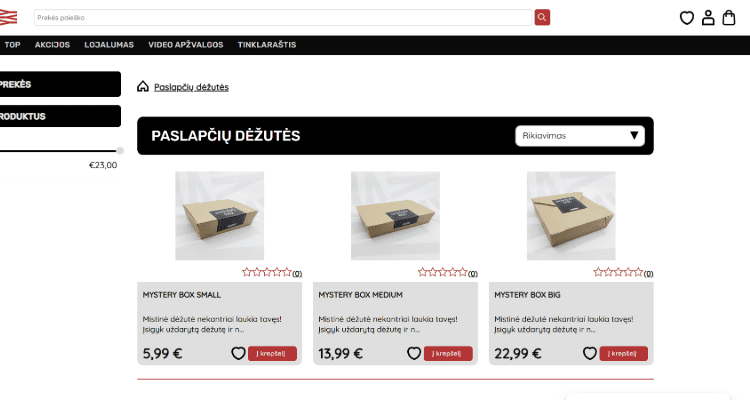 3. HobbyShop – teminė paslapčių dėžutė kolekcininkams ir žaidimų entuziastams