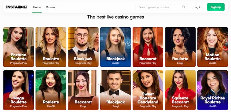 InstaSpin casino bonusy