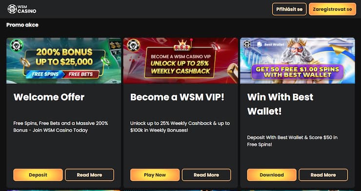 WSM casino free spiny
