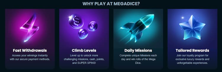 MegaDice - casino bonusy.