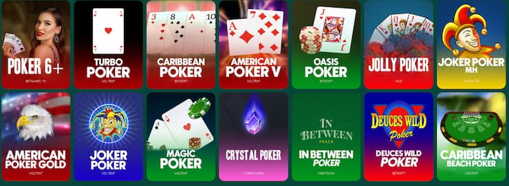 Nabídka pokeru live na TG.casino