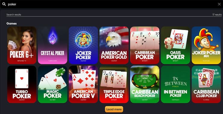 Live poker na Instant casino