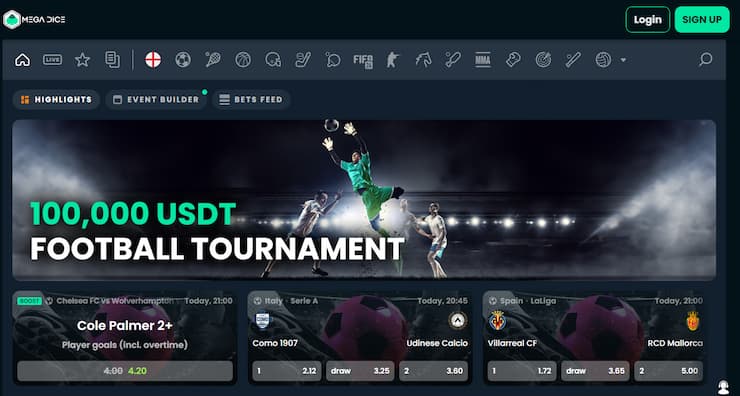 online sázení na Mega Dice