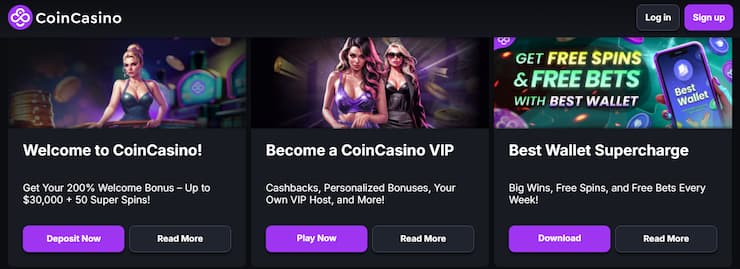 Free spiny na CoinCasino