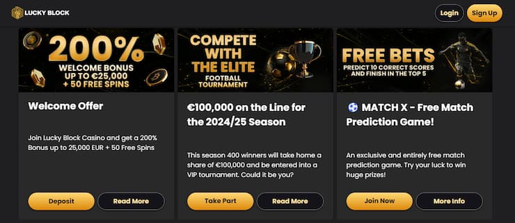 Free spiny na Lucky Block