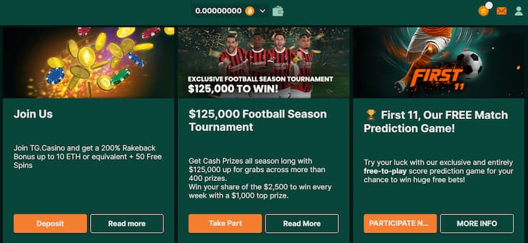 Free spiny na TG.casino