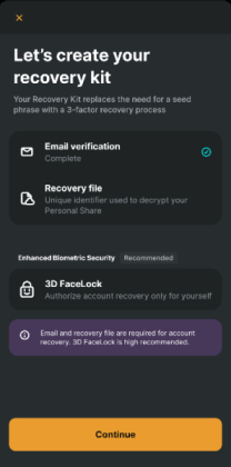 Zengo recovery setup.