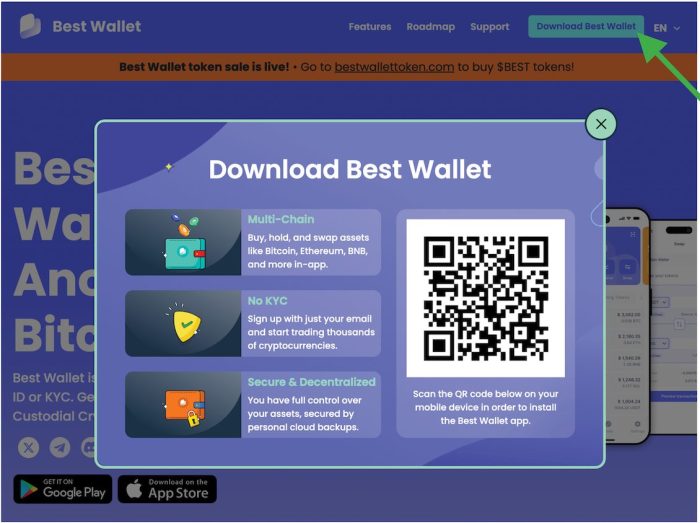 Download the Best Wallet app