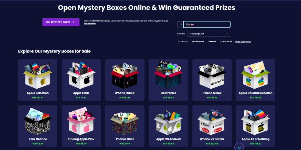 iPhone mystery box