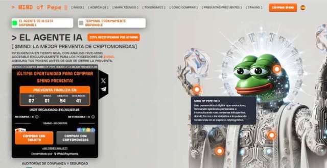 Mind of Pepe - mejor preventa de agente IA
