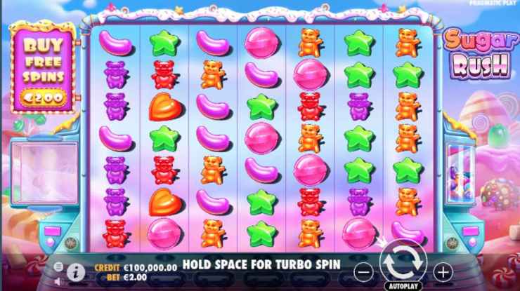 La tragaperras de Sugar Rush es una de las más famosas de Pragmatic Play