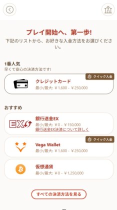 遊雅堂のベガウォレット