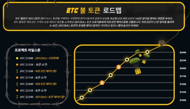 BTC 불 토큰 로드맵