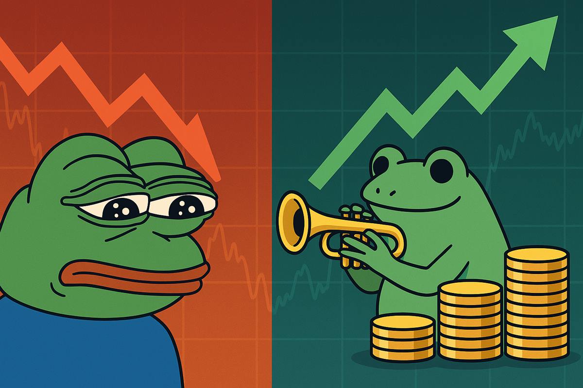 PEPE価格が18%下落──今が売り時か?一方、新たなミームコインのプレセールが100万ドルを突破