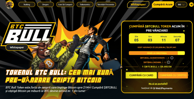 BTC Bull Token - pagina de presale