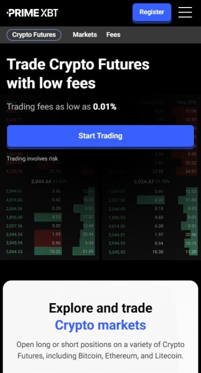 Bitcoin future PrimeXBT