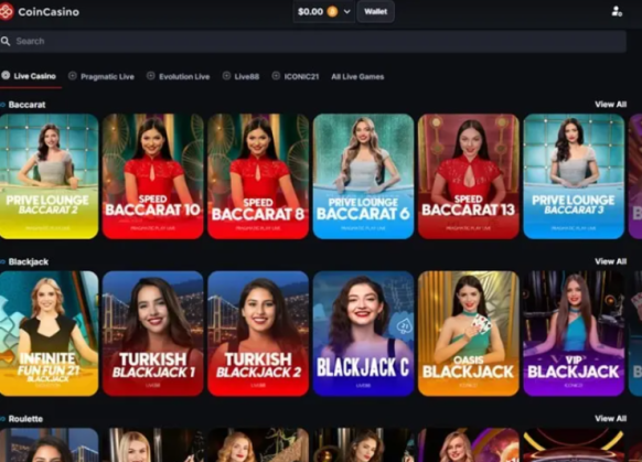 CoinCasino - Kriptovalūtas kazino ar līdz 30 000 $ bonusu un bezmaksas griezieniem