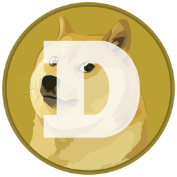The DOGECOIN logo.