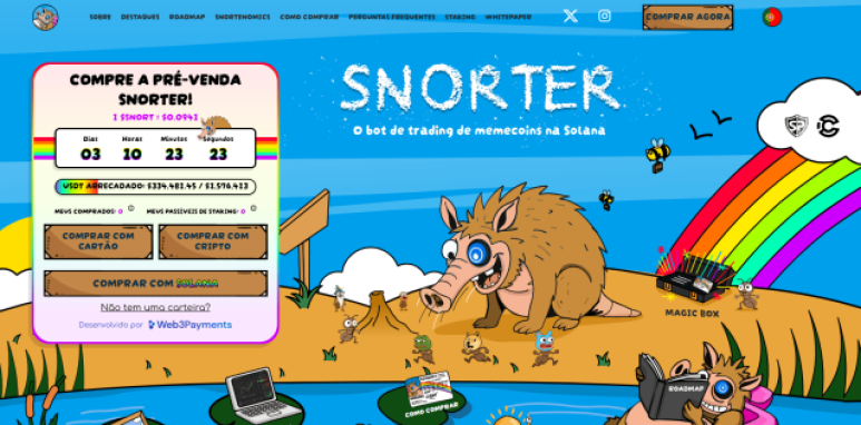 ICO de criptomoedas com Snorter Bot