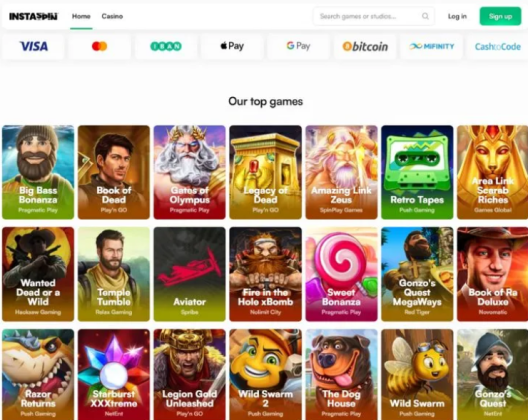 Instaspin – Bezmaksas griezieni un tūlītējas izmaksas