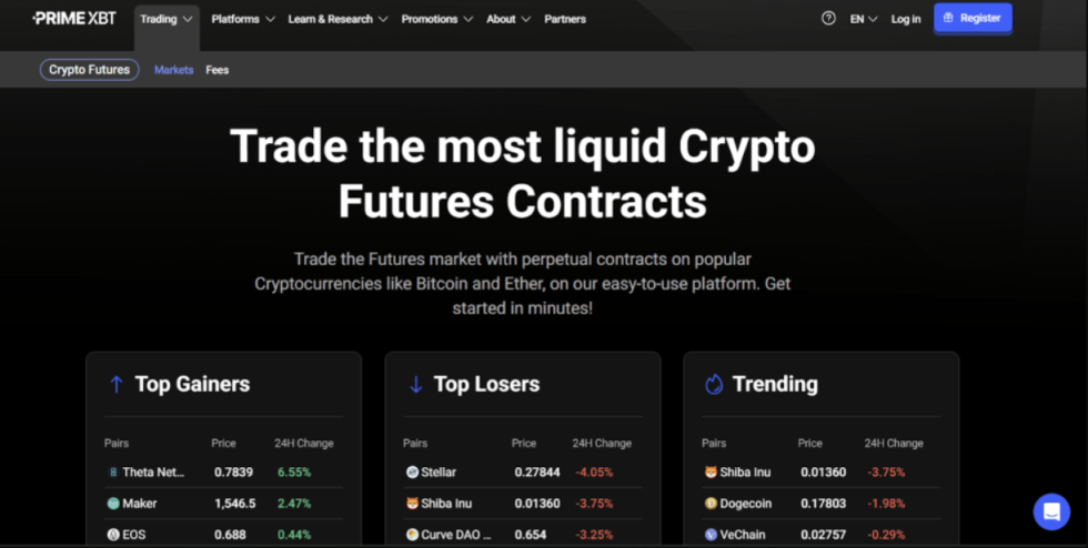 Le Migliori Piattaforme per Trading Futures Crypto del 2025 - Primexbt
