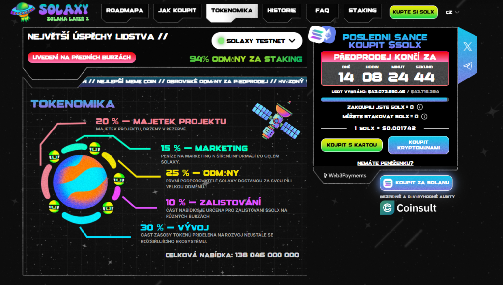 Solaxy krypto předprodej.