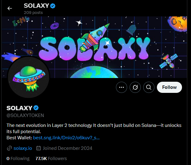 Solaxy na síti X.