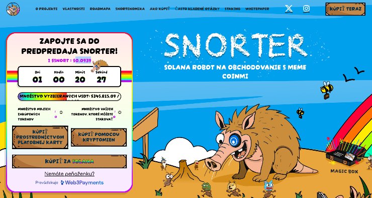 Snorter SNORT ktoré kryptomeny sa oplatí sledovať