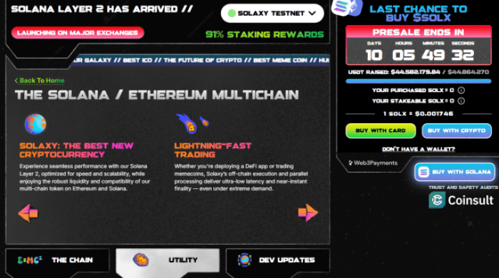 Solaxy presale website