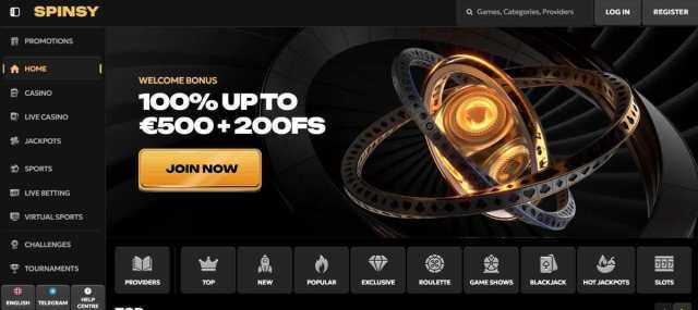 Spinsy casinos online europeos