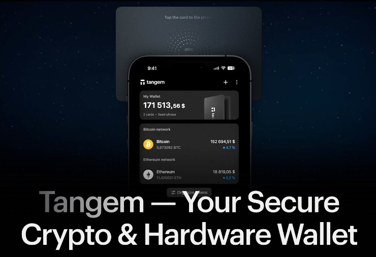 Tangem top bitcoin peňaženka