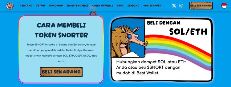 Cara beli Snorter - token $SNORT