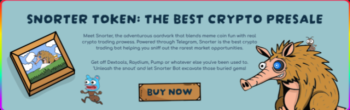 The Snorter Token presale website