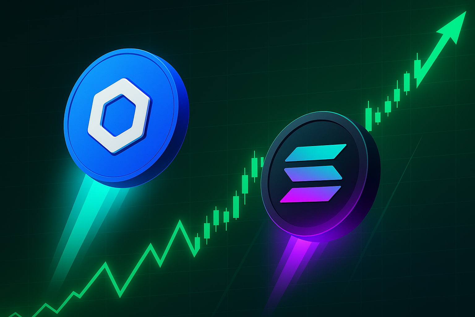 Welke crypto gaan stijgen- LINK breakout en SOL double bottom bieden bullish setups