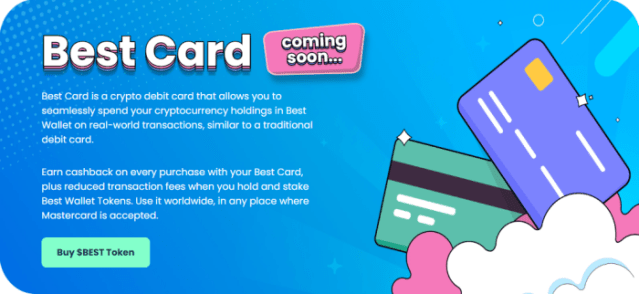 Best Wallet to launch Best Card, a new feature coming soon.