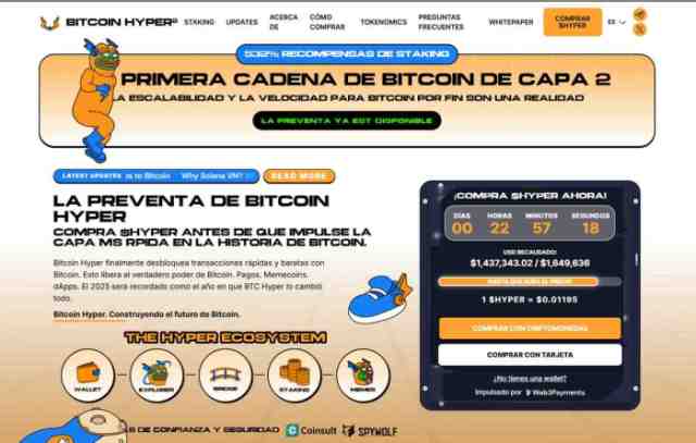 Bitcoin Hyper arrasa mientras Bitcoin apunta a una nueva reserva mundial