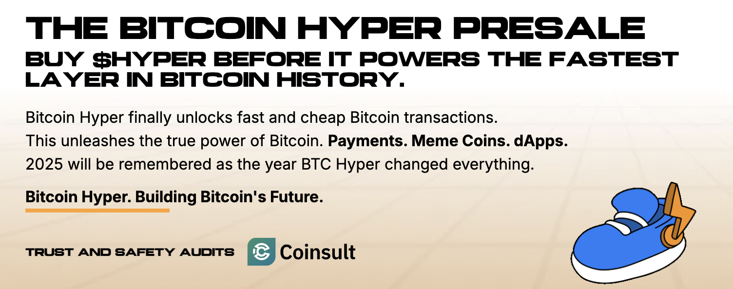 presale Bitcoin Hyper ($HYPER) – Jalur Pelarian Cepat bagi Pendukung Bitcoin Murni