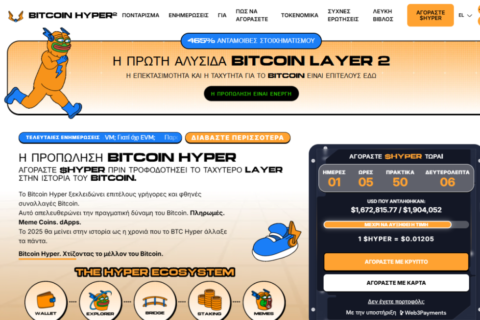 bitcoin hyper presale price today